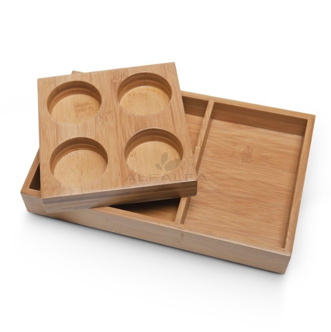 Botanical Escapes Bamboo Spa Tray